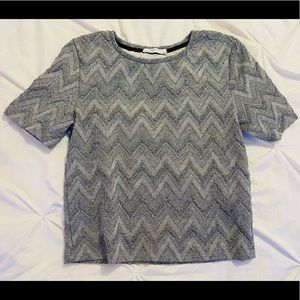 Zara silver t-shirt